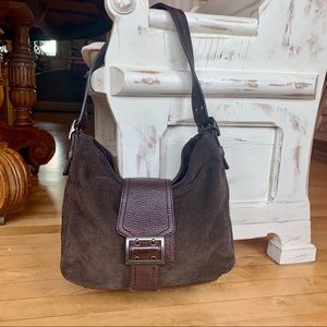 Banana Republic Hobo Bag Brown Suede